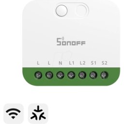 SONOFF SON MINI-2GS - Actuador de conmutación de 2 canales, Matter sobre Wi-Fi