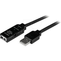 STARTECH.COM ST USB2AAEXT15 - Cable de extensión activo USB-A 2,0, macho > hembra, 15 m