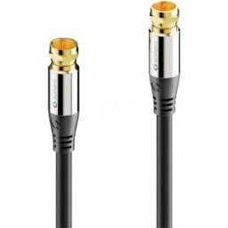 SONERO SON SC000-050 - Cable de conexión de antena (F) 2x blindado, 5,0 m..