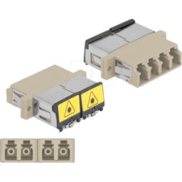 DELOCK 86904 - Acoplamiento de fibra óptica LC/LC Quad