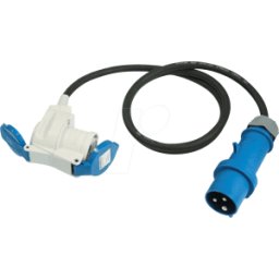 WEINGÄRTNER CEE-ADA 00504 - Enchufe CEE a enchufe CEE + contacto de protección acopla