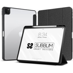 Subblim Clear Shock Case Funda Negra para iPad Pro 12.9