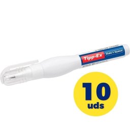 Bic Tipp-ex Shake'n Sqeeze Caja de Correctores de Escritura en Lápiz 8ml 10 Unidades