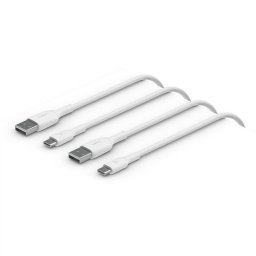Belkin BoostCharge Cable USB-C a USB-A 1m Blanco Pack 2 Unidades