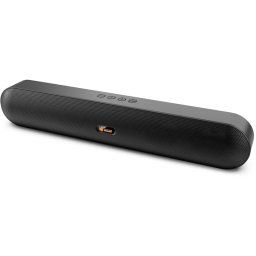 PcCom Essential Barra de Sonido Monitor 16W Bluetooth, USB, MicroSD, TWS Negra