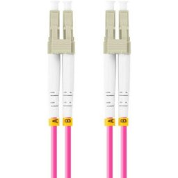 Cable de fibra óptica Lanberg FO-LULU-MD41-0005-VT 0,5m LC/UPC OM4 LC-LC Full Duplex