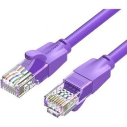 Cable de red Vention IBEVH Cat.6 RJ45 2m Morado 1000Mbps PVC chapado oro