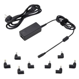 Adaptador de corriente Ewent EW3963 Universal 45W 8 conectores protección inteligente