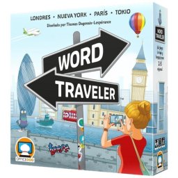 Juego de tablero Asmodee Word Traveler familiar para 2-5 jugadores
