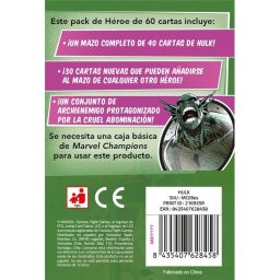 Juego de cartas Asmodee Hulk Pack Héroe Multicolor 1-4 jugadores