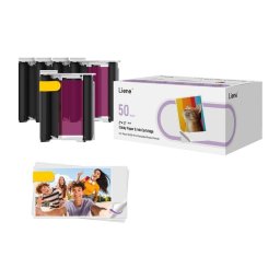 Impresora Sublimación 2x3" Liene con papel adhesivo y 5 cartuchos tinta