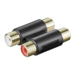Adaptador Goobay A 181 G 2xRCA a 2xRCA Negro