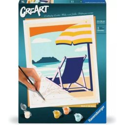 Kit de pintura por números Ravensburger CreArt Relajarse en la playa