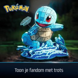 Puzzle 3D Spin Master 4D Build Squirtle 180 Piezas 23,5 cm