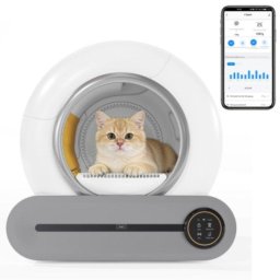 Caja de arena inteligente Welltin autolimpiante 65L con ozono y App