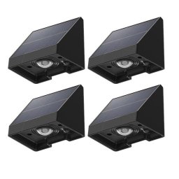 Pack 4 Luces Solares Autrucker Para Exterior, Luz Blanca Cálida LED, Impermeables