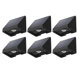 Pack 6 Luces Solares Led Impermeables Autrucker Luz Blanca Cálida