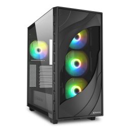 Caja PC Sharkoon REBEL C80G RGB Negro Vidrio Templado ATX
