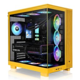 Caja PC Thermaltake View 380 XL TG ARGB Amarilla Torre Midi ATX