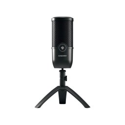 Micrófono CHERRY UM 3.0 USB cardioide con soporte y salida de auriculares