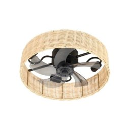 Ventilador de Techo con Luz FARELEK Alyzia 20W 40cm 6 Velocidades Motor DC Mando Temporizador Función Invierno