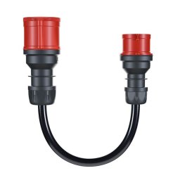 Adaptador go-e para Gemini flex 22 kW, CEE rojo trifásico 32A a 16A