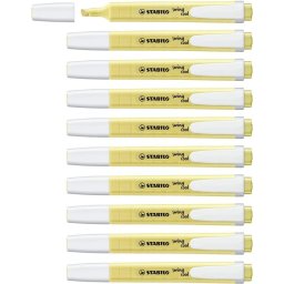 STABILO Swing Cool 10 Marcadores Fluorescentes Amarillo Cremoso