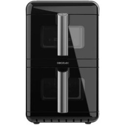 Cecotec Freidora de aire Cecofry DuoLevel 12000 Window capacidad 12L. Negro