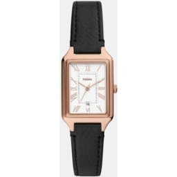 Fossil Reloj de mujer raquel es5310 de piel. Negro