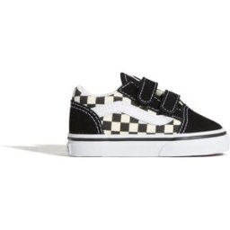 Vans Zapatillas casual de bebé Old Skool V . (21-22) Negro / Blanco