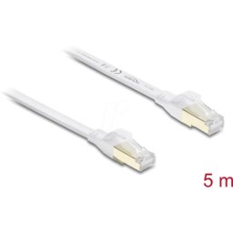 DELOCK 81028 - Cable plano de enlace RJ45 Cat.8.1 U/FTP hasta 40 Gbps, 5 m, bla