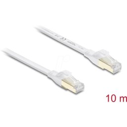 DELOCK 81038 - Cable plano de enlace RJ45 Cat.8.1 U/FTP hasta 40 Gbps, 10 m, bl