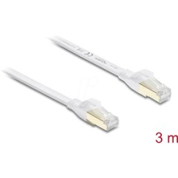 DELOCK 81027 - Cable plano de enlace RJ45 Cat.8.1 U/FTP hasta 40 Gbps, 3 m, bla
