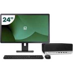 Pack HP 600 G4 SFF i5 8500 8GB SSD 256GB + LCD 24" + Tecl y Ratón Inalámbrico + WiFi