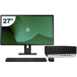Pack HP 600 G4 SFF i5 8500 8GB SSD 256GB + LCD 27" + Tecl y Ratón Inalámbrico + WiFi
