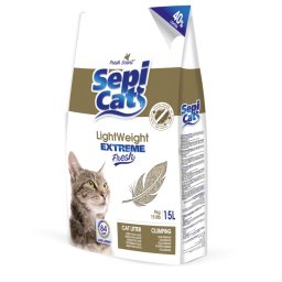 Sepicat LightWeight Extreme Fresh arena aglomerante para gatos - 2 x 15 l