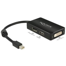 Adaptador Mini DisplayPort a DisplayPort + HDMI + DVI DeLOCK 0,16 m