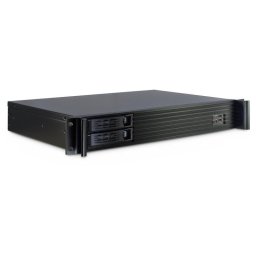 Servidor Inter-Tech 1.5U-1528L Mini-ITX Rack 1,5U Negro Acero