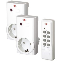 Enchufe inteligente Brennenstuhl 1507150 RF inalámbrico 433,92 MHz con mando