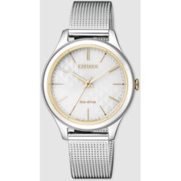 Citizen Reloj de mujer EM0504-81A Eco-Drive de malla de acero. Plata