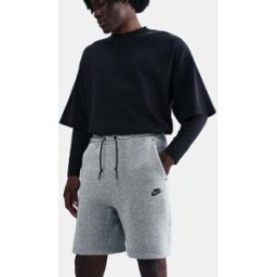 Nike Pantalón corto de casual de Tech Men's Fleece Shorts hombre . (XL) Negro