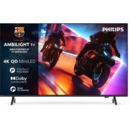 Philips TV QD-MiniLED 139 cm (55') Ambilight 55MLED920/12 UHD 4K, Dolby Vision y Dolby Atmos, Titan OS, Smart TV (Reacondicionado Grado A). Negro