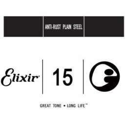 Elixir .015 Plain steel Cuerdas sueltas para guitarra eléctrica
