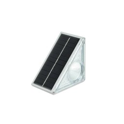Garza - Conjunto De 6 Luces Solares Triangulares Para Escaleras Con Iluminación Multicolor Y Sensor Crepuscular, Ip65, Resistente Al Agua, Fácil Instalación