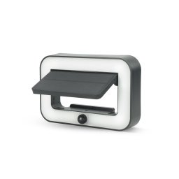 Aplique Solar Led Garza - Iluminación Exterior De 500lm Con Sensor De Movimiento Y 3 Modos, Ip54, 20 Horas De Autonomía, Perfecto Para Jardines Y Patios