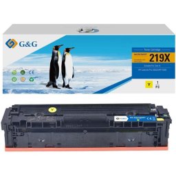 Cartucho de tóner G&G compatible con HP 219X Amarillo 2500 páginas