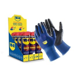 Spray Multi-uso Doble Acción WD-40 500ml Pack 12 Unidades + Guantes