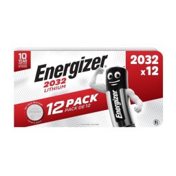 Pack de 12 Pilas de Botón CR2032 Energizer Sin Mercurio