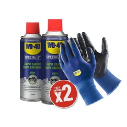 Limpiacadenas WD-40 Specialist Motorbike 400ml X2 + Guantes