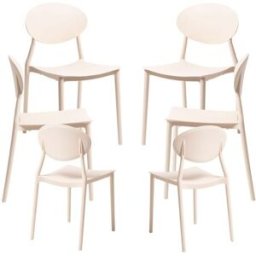 RegalosMiguel Pack 6 Sillas Bután - Beige